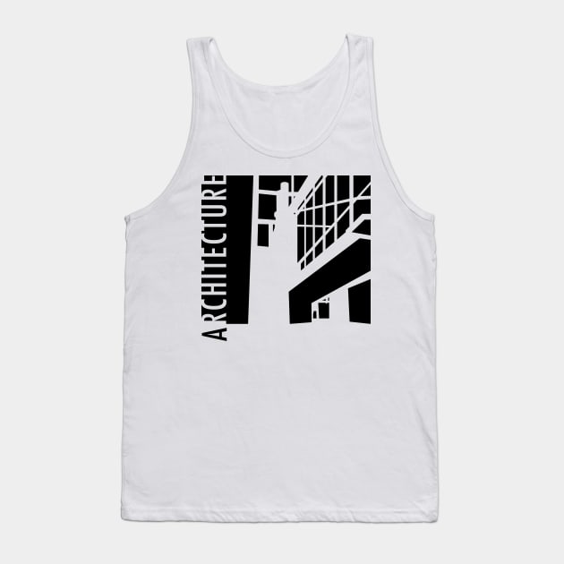 Bau Haus-Design Architecture Minimalism Tank Top by callingtomorrow